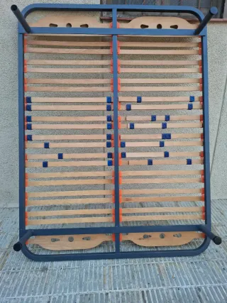 Somier Matrimonio Madera y Metal medidas 1.95x150