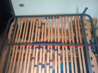 Somier Matrimonio Madera y Metal medidas 1.95x150