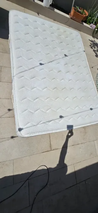 Colchón 135 cm + Somier 6 patas