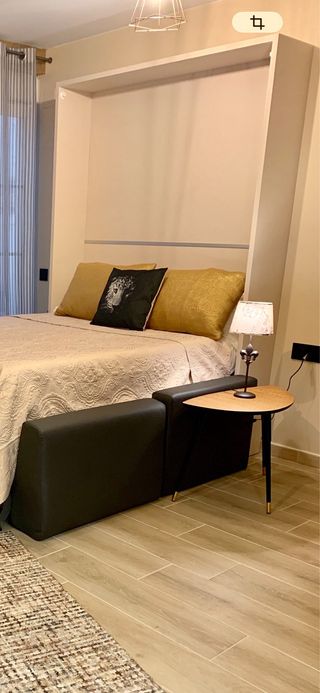 Cama abatible pared estructura