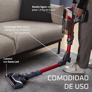 Aspiradora Escoba Rowenta Roja