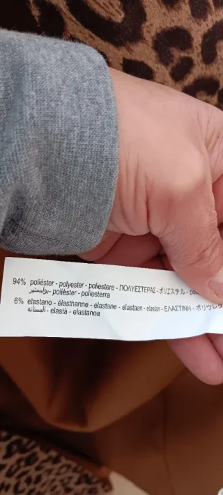 Abrigo,chaqueta larg@ estampado leopardo mujer T42