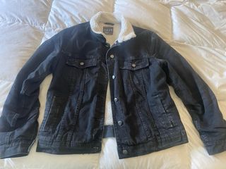 Cazadora Vaquera Negra Hombre Talla L