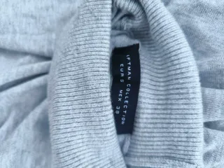 Jersey gris cuello alto hombre color gris