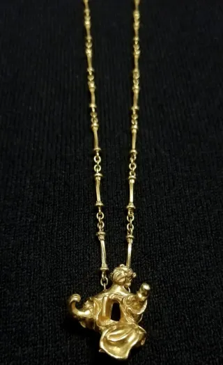 Collar Salvador Dalí Macizo Oro 18k