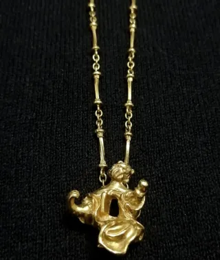 Collar Salvador Dalí Macizo Oro 18k