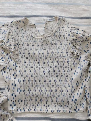 Blusa Noon manga larga talla S