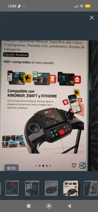 Cinta de correr FITFIU Fitness