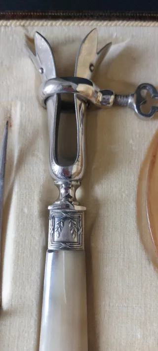 Set Cubiertos Servir Madera y Metal