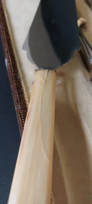 Set Cubiertos Servir Madera y Metal