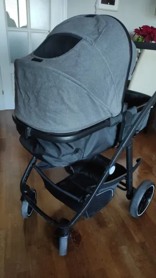 Cochecito bebé convertible + silla coche