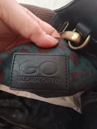 Bolso tela negra Gloria Ortiz