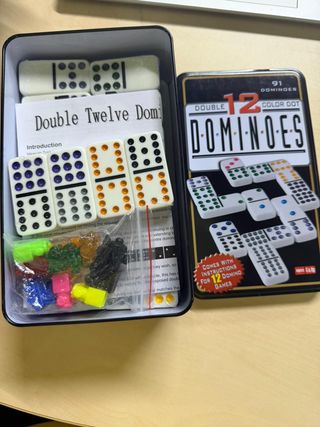 Dominó Doble 12 con Caja Lata