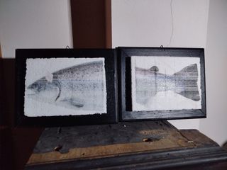 Coppia quadri tecnica stampa giapponese anni '90