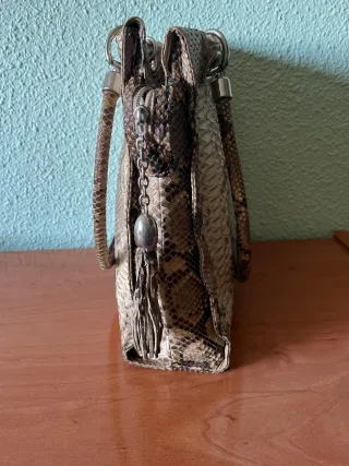 Bolso Prada Gris y Marrón Piel