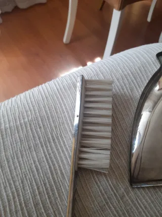 Recogemigas antiguo de metal