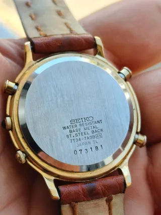 Reloj Seiko Chronograph Cuarzo Dorado