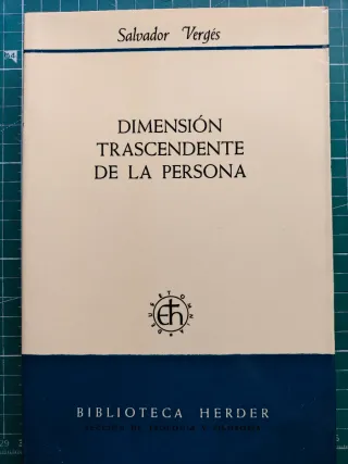 Dimensión Trascendente de la Persona