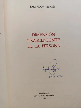 Dimensión Trascendente de la Persona