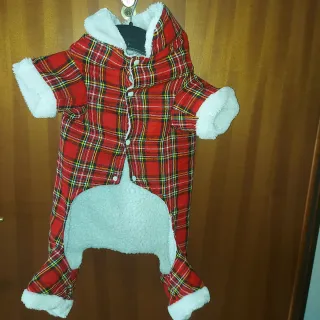 Cappottino a quadri per cane