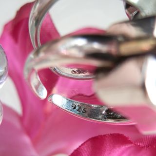 Anillo Plata Piedra Azul Ajustable