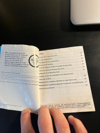 Manual Game Boy Color Super Mario Bros Deluxe