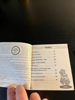 Manual Game Boy Color Super Mario Bros Deluxe