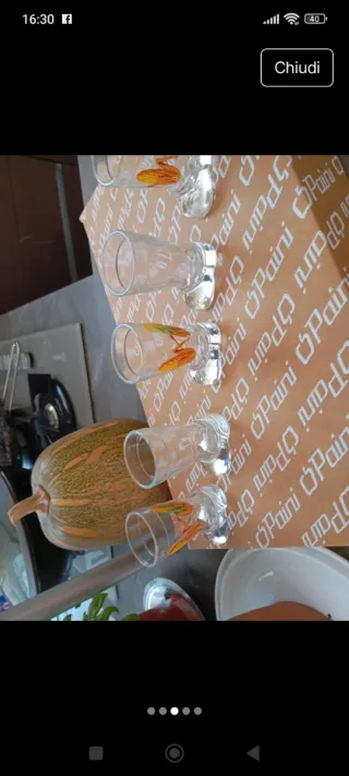 Bicchieri shot decorati con pesci