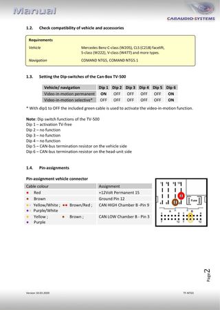 Interfaz Video-in-motion TV-500 Mercedes.