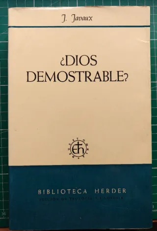 Libro "¿Dios demostrable?" - J. Javaux