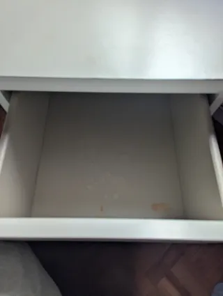 Mesilla de noche IKEA Malm blanca