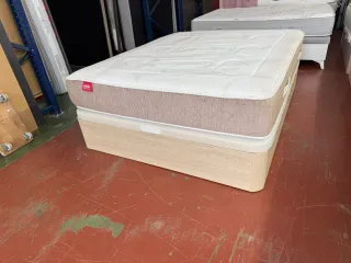 150x190 CANAPE MADERA ROBLE TAPA3D GRANBOX COLCHO