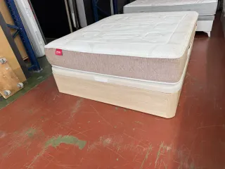 150x190 CANAPE MADERA ROBLE TAPA3D GRANBOX COLCHO