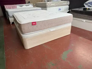 150x190 CANAPE MADERA ROBLE TAPA3D GRANBOX COLCHO