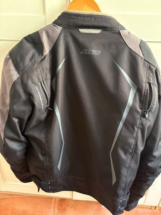 Chaqueta Moto Axxis Talla XL Negra/Gris