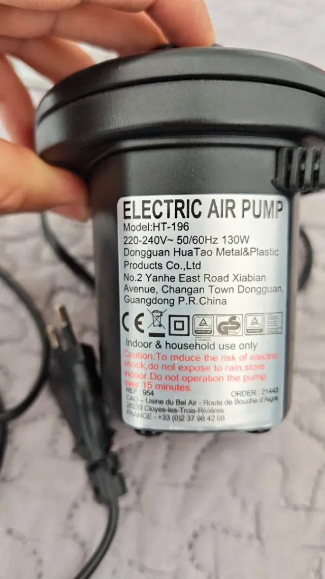 Bomba eléctrica inflador/desinflador