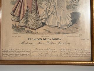 Cuadro vintage Salon de la Moda Montaner y Simon