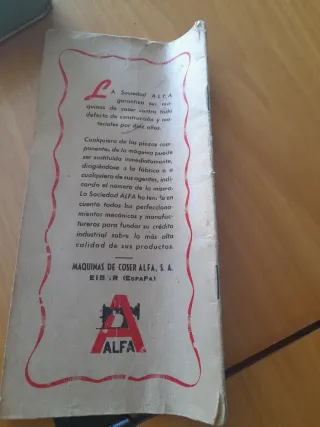 Máquina de coser Alfa