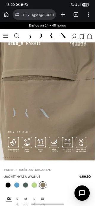 Cortavientos Born Living Yoga Nyasa