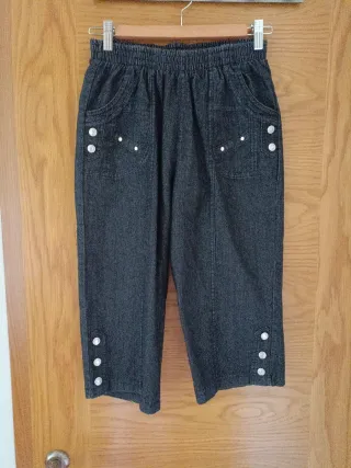 Bermudas vaqueras mujer negras