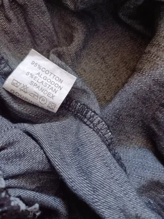 Bermudas vaqueras mujer negras