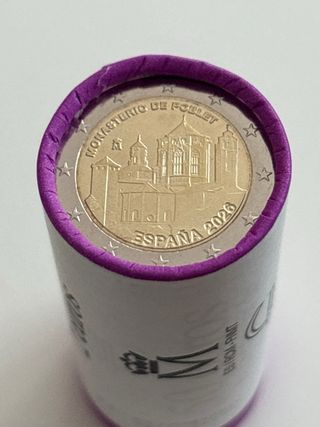Moneda 2€ España 2026 Monasterio de Poblet