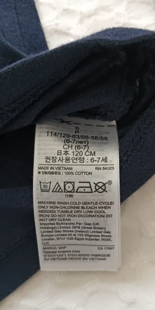 Lote 2 Camisetas Gap Niño Talla S