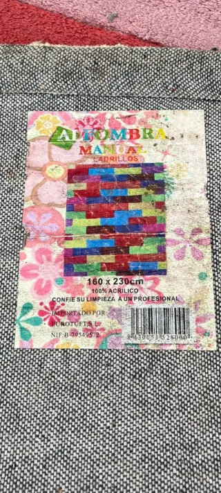 Alfombra de salón multicolor