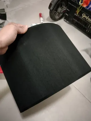 Pantalla de lámpara tela y plástico