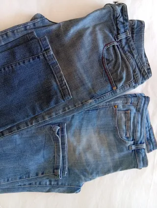 2 Vaqueros Talla 42 Alysi Jeans y Zara Basic