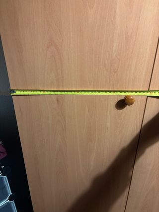 Armario 190x120x50cm – 3 puertas (barra + baldas)