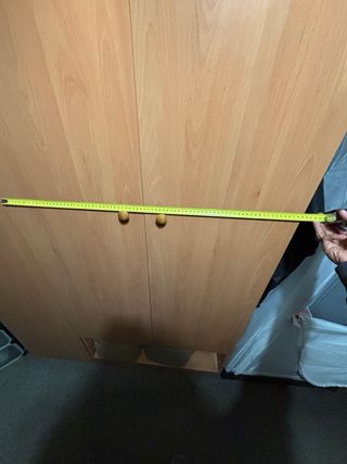 Armario 190x120x50cm – 3 puertas (barra + baldas)