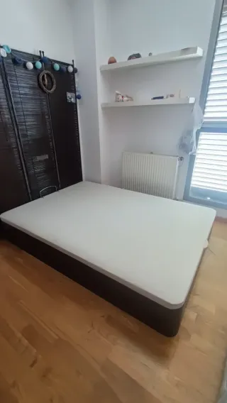 Canapé abatible Flex marrón 1.35x1.90