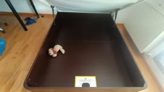 Canapé abatible Flex marrón 1.35x1.90